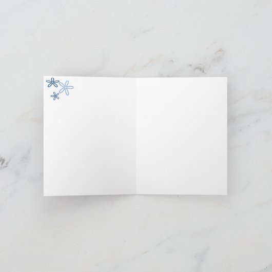 Mit Monogramm Karte - Buchstabe B (Innenseite)