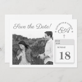 Mit Monogramm katholisch Save The Date