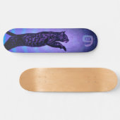 Mit Monogramm Katzen-Skateboard Skateboard (Horizontal)