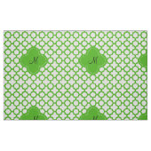 Mit Monogramm Kelly Green Quatrefoil Muster Stoff (Fat Quarter (45,7 x 55,9 cm))