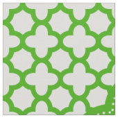 Mit Monogramm Kelly Green Quatrefoil Muster Stoff (Nahaufnahme)
