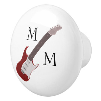 Mit Monogramm Keramik-Knoblauch mit Red Electric G Keramikknauf
