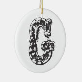 Mit Monogramm Keramik Ornament (Rechts)