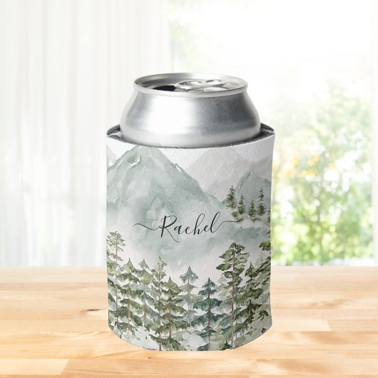 Mit Monogramm Kiefernwald und -gebirge Dosenkühler