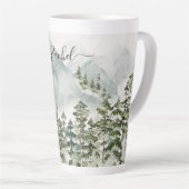 Mit Monogramm Kiefernwald und -gebirge Milchtasse (Rechte Ecke)