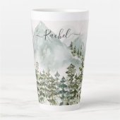 Mit Monogramm Kiefernwald und -gebirge Milchtasse (Vorderseite)