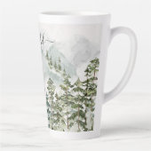 Mit Monogramm Kiefernwald und -gebirge Milchtasse (Rechts)