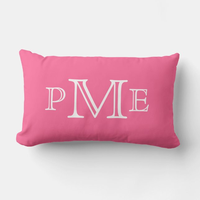 Mit Monogramm Kissen (Vorderseite)