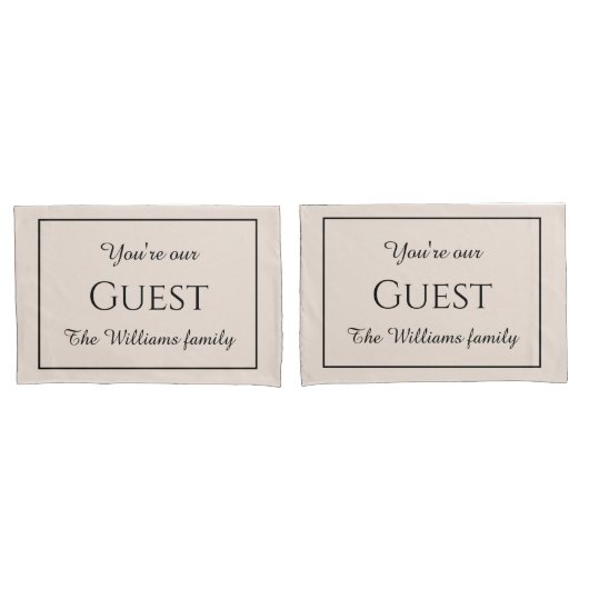 Mit Monogramm Kissenbezüge (Vorderseite-Set)