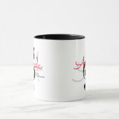 mit Monogramm Klammer, Musik Tasse (Zentrum)