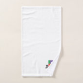 Mit Monogramm klassischer Buchstabe B Badhandtuch Set (Handtuch)