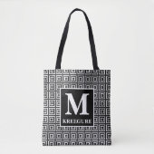 Mit Monogramm klassischer Serif BW ED Tasche (Vorderseite)