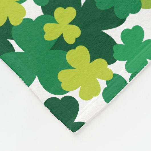 Mit Monogramm Kleeblatt des St. Patrick's Day Fleecedecke (Ecke)