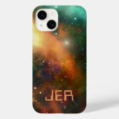 Mit Monogramm Kosmos für kosmische Galaxie Case-Mate iPhone Hülle (Rückseite)