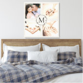 Mit Monogramm Krankollektion mit 4 Fotos Leinwanddruck (Insitu (Schlafzimmer))
