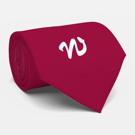 MIT MONOGRAMM KRAWATTE (Gerollt)