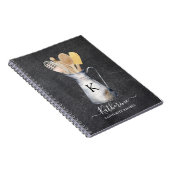 Mit Monogramm Küche Utensils Jug Rezept Notizblock (Rechte Seite)