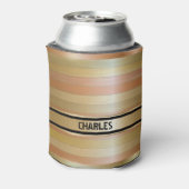 Mit Monogramm Kupfer- und Goldstreifen Dosenkühler (Kanne Rückseite)