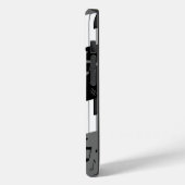 Mit Monogramm Kurven-Klaviertasten und Musiknoten Case-Mate iPhone Hülle (Rückseite / Links)