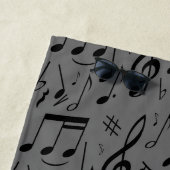 Mit Monogramm Kurvenklavierschlüssel und Strandtuch (Beispiel)