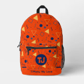 Mit Monogramm Kutscher für Kleinkinder Bedruckter Rucksack (Vorderseite)