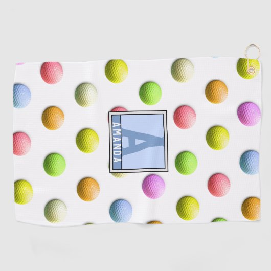 Mit Monogramm Ladys Golf Geschenke Golfhandtuch (Horizontal)