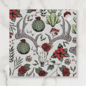 Mit Monogramm Land - Weihnachtsmäntel und Rose Geschenkanhänger (Rückseite)