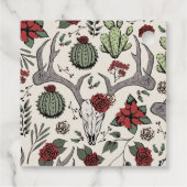 Mit Monogramm Land - Weihnachtsmäntel und Rose Geschenkanhänger (Rückseite)