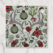 Mit Monogramm Land - Weihnachtsmäntel und Rose Geschenkanhänger (Rückseite)