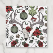 Mit Monogramm Land - Weihnachtsmäntel und Rose Geschenkanhänger (Rückseite)