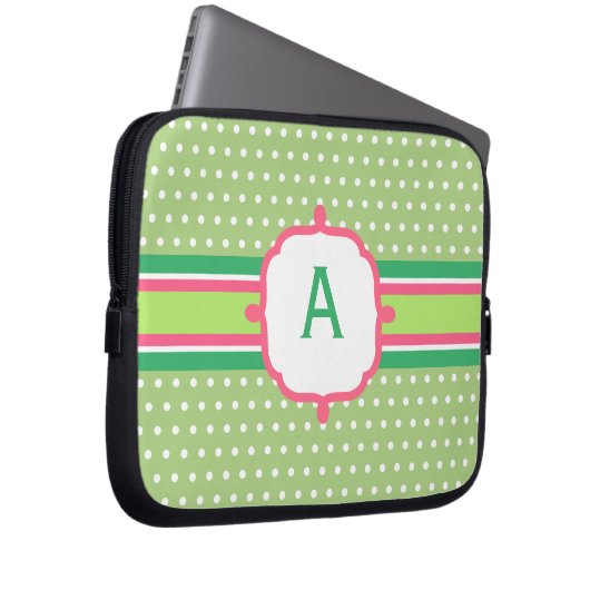Mit Monogramm Laptop-Sieb Laptopschutzhülle (Vorne Rechts)