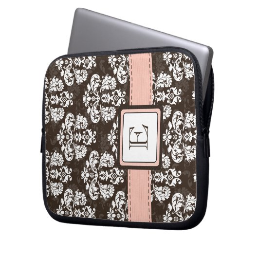 Mit Monogramm Laptopschutzhülle (Vorderseite Links)