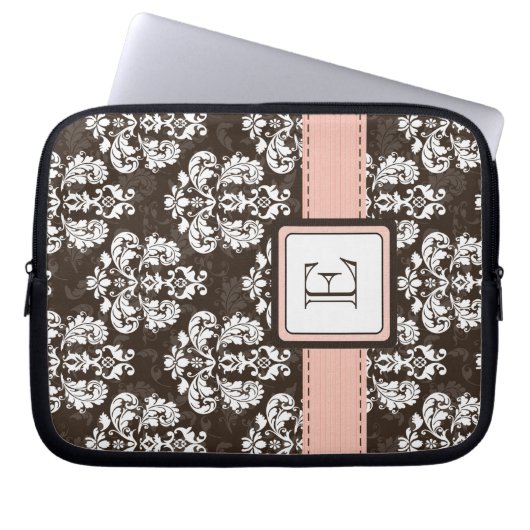 Mit Monogramm Laptopschutzhülle (Vorderseite)