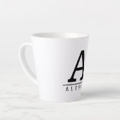 Mit Monogramm latente Tasse mit individuelle Name (Linke Ecke)