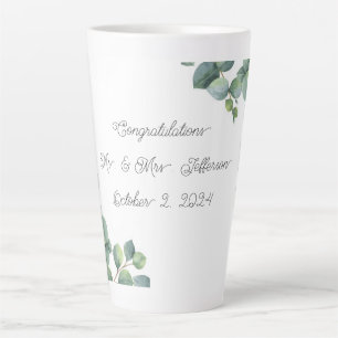 Mit Monogramm Latte-Becher Milchtasse