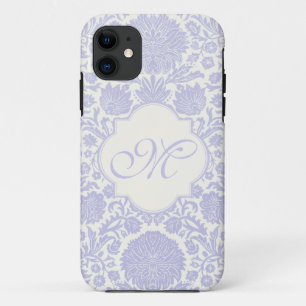 Mit Monogramm Lavendel-Blumendamast Case-Mate iPhone Hülle