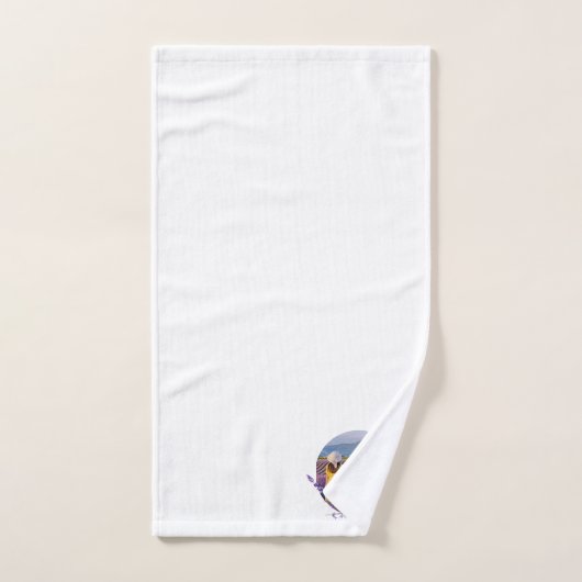 Mit Monogramm Lavendel-Handtuch-Set Badhandtuch Set (Handtuch)