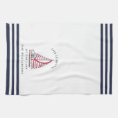 Mit Monogramm Leben am See ist besser Geschirrtuch (Horizontal)