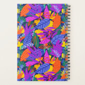 Mit Monogramm, lebendiges Leaf-Muster Planer (Rückseite)