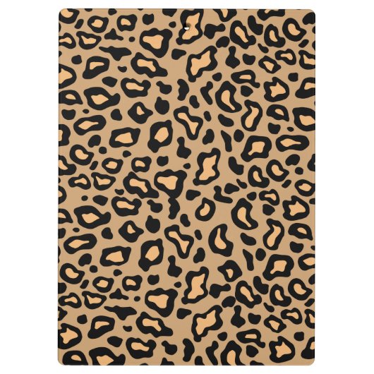 Mit Monogramm Leopard-Zwischenablage Klemmbrett (Rückseite)