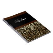 Mit Monogramm Leoparddrucknotizbuch Notizblock (Rechte Seite)