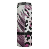 Mit Monogramm Leopardrucke Thermosbecher (Rückseite)