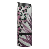 Mit Monogramm Leopardrucke Thermosbecher (Nach rechts gedreht)