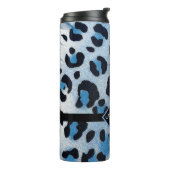Mit Monogramm Leopardrucke Thermosbecher (Nach links gedreht)
