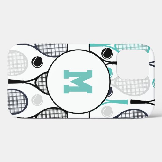 Mit Monogramm Letter Player Name Personalisiert Te Case-Mate iPhone Hülle (Rückseite (Horizontal))