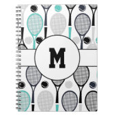 Mit Monogramm Letter Player Name Personalisiert Te Notizblock (Vorderseite)