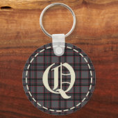 Mit Monogramm Letter Q-Schlüsselanhänger Schlüsselanhänger (Vorderseite)