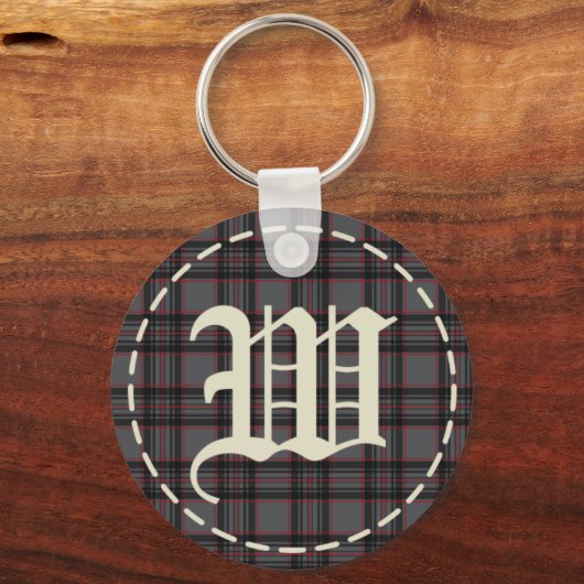 Mit Monogramm Letter-W-Schlüsselanhänger Schlüsselanhänger (Vorderseite)