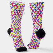 Mit Monogramm Lichtbogenmode Socken (Gewinkelt)