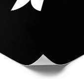 mit Monogramm Liebe Poster (Ecke)